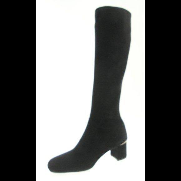 Prada Black Suede tall boots Black EU 40.5 US 10.5 - Picture 3 of 11